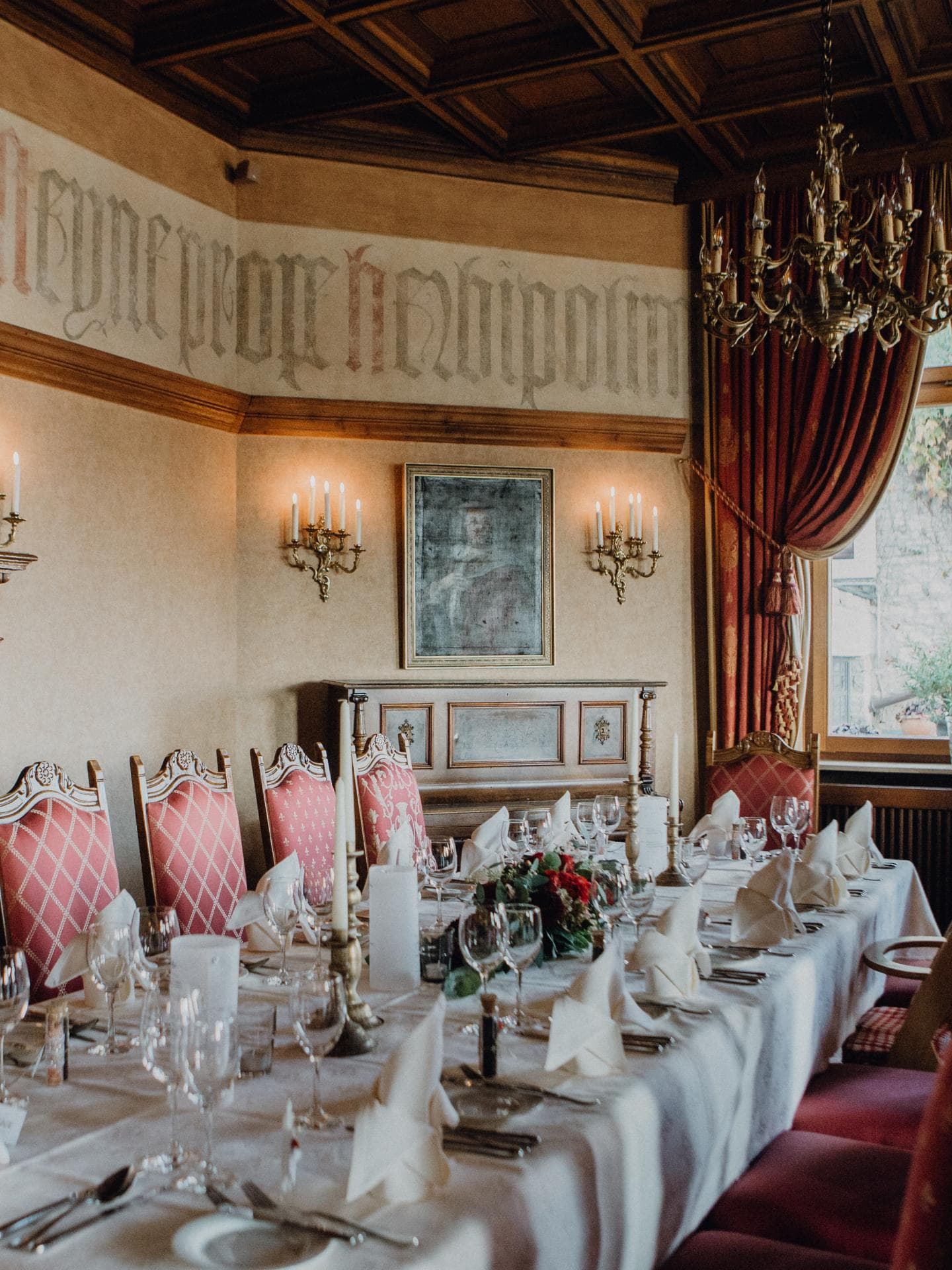Rittersaal im Schlosshotel Steinburg