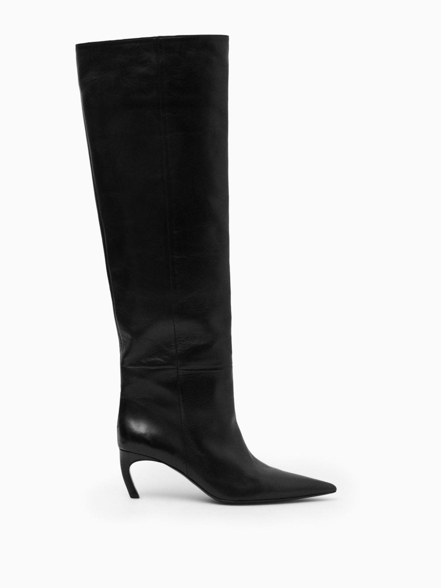 Schwarze Stiefel mit Absatz von cos kniehoch