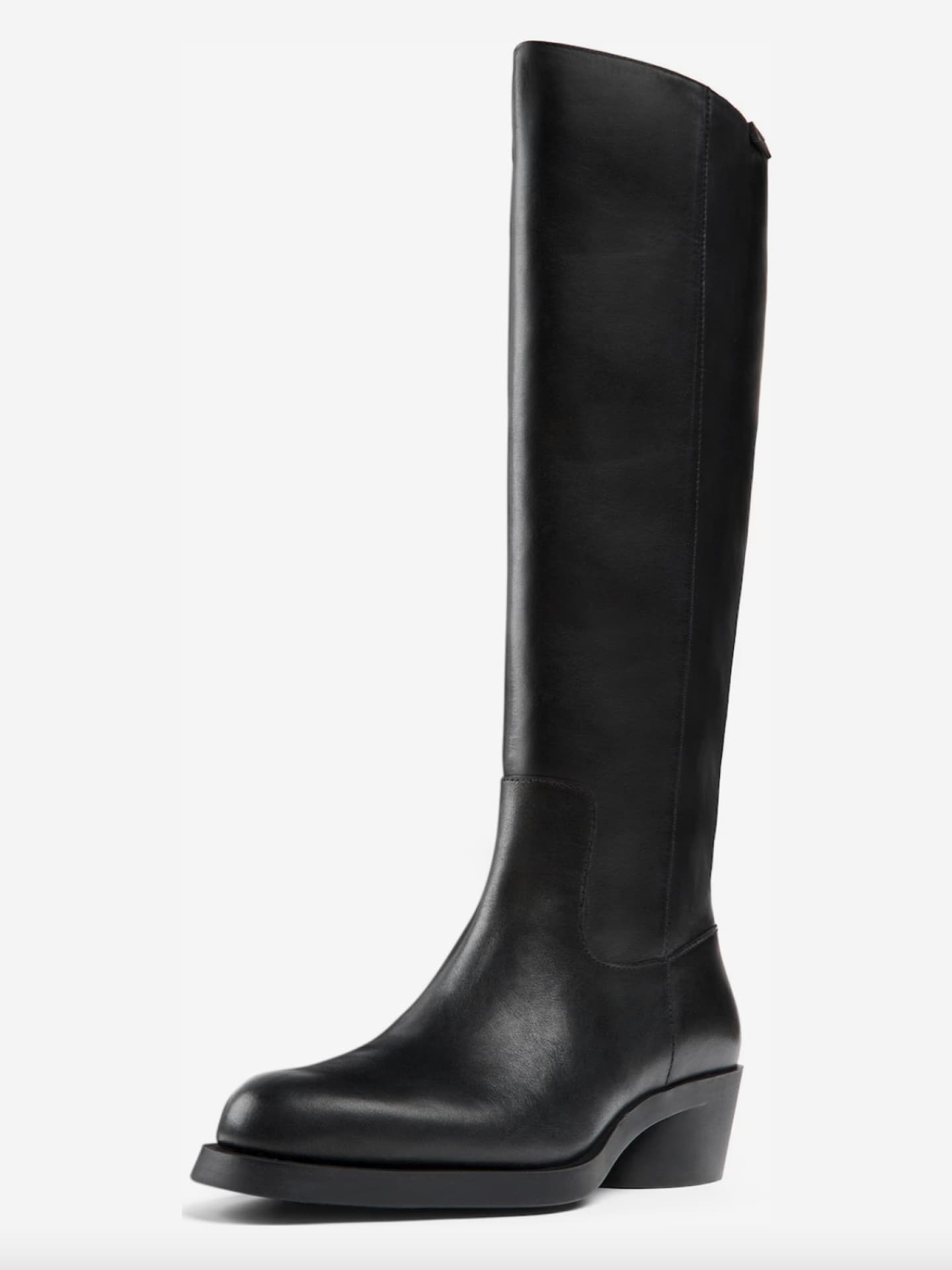 schwarzer Stiefel Camper breite Waden 2