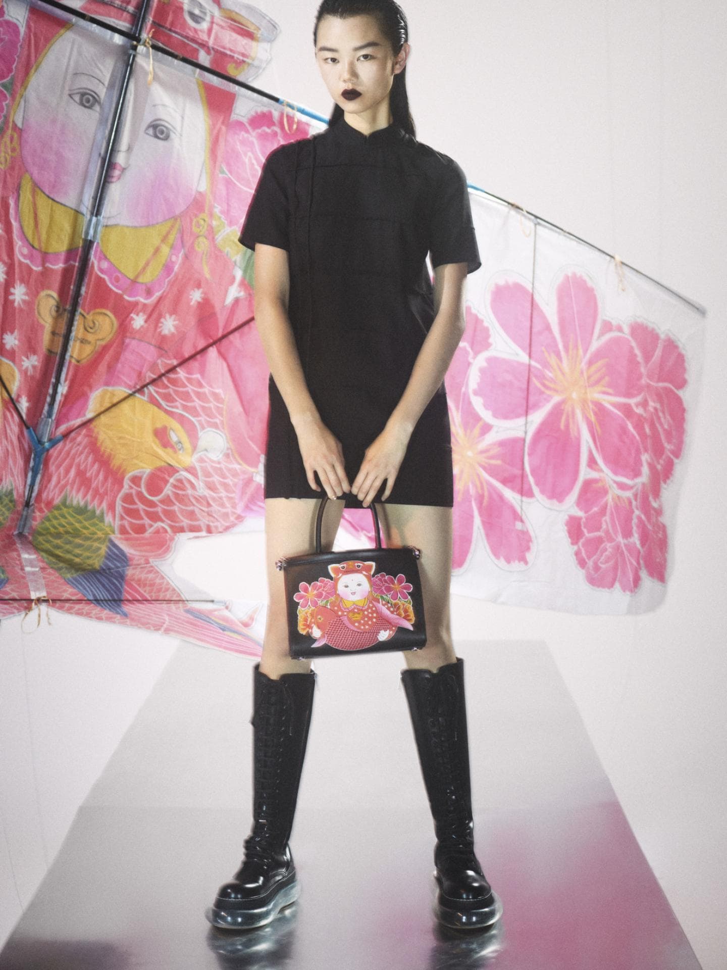 Model auf der Shang Xia Fashion Show 2024