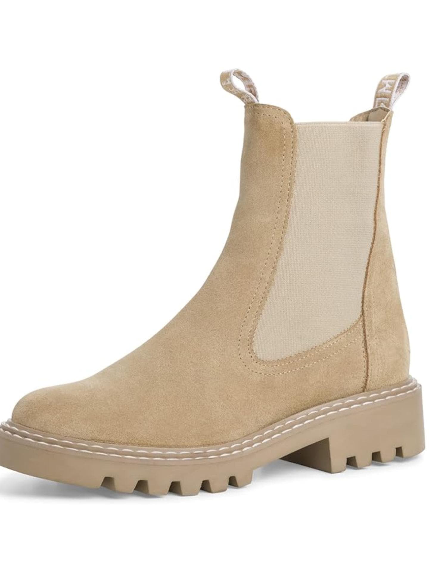 Tamaris Damen Ankle Boots, Frauen Stiefeletten,Wechselfußbett beige