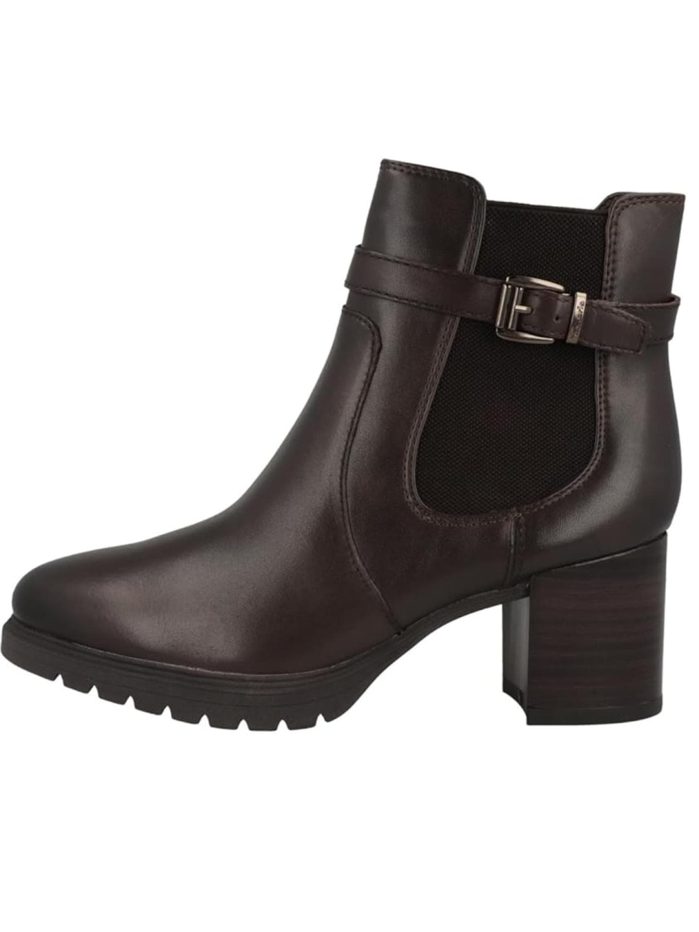 Tamaris Damen Stiefelette Dunkelbraun mit Absatz