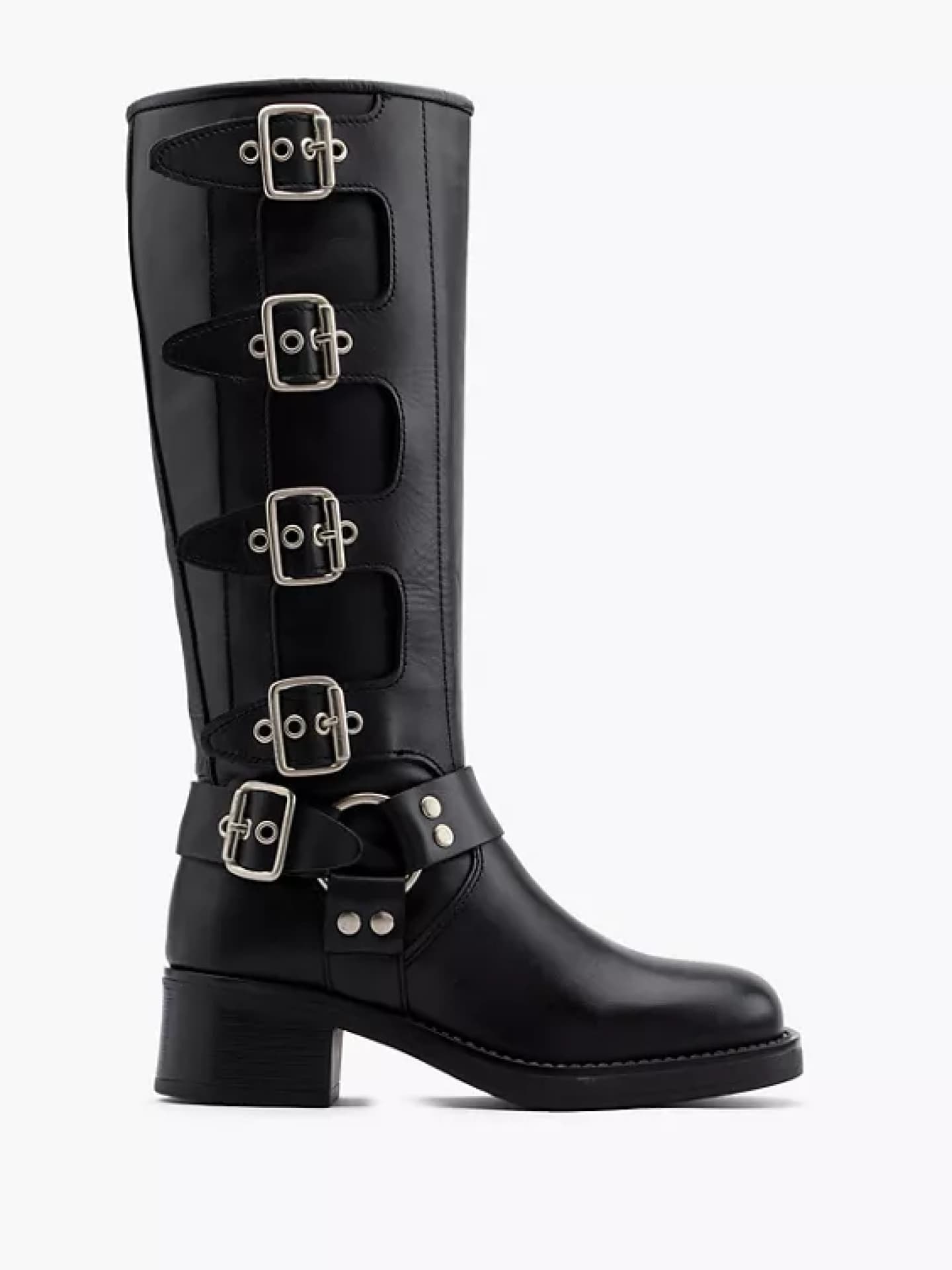 Biker Boots in Schwarz 