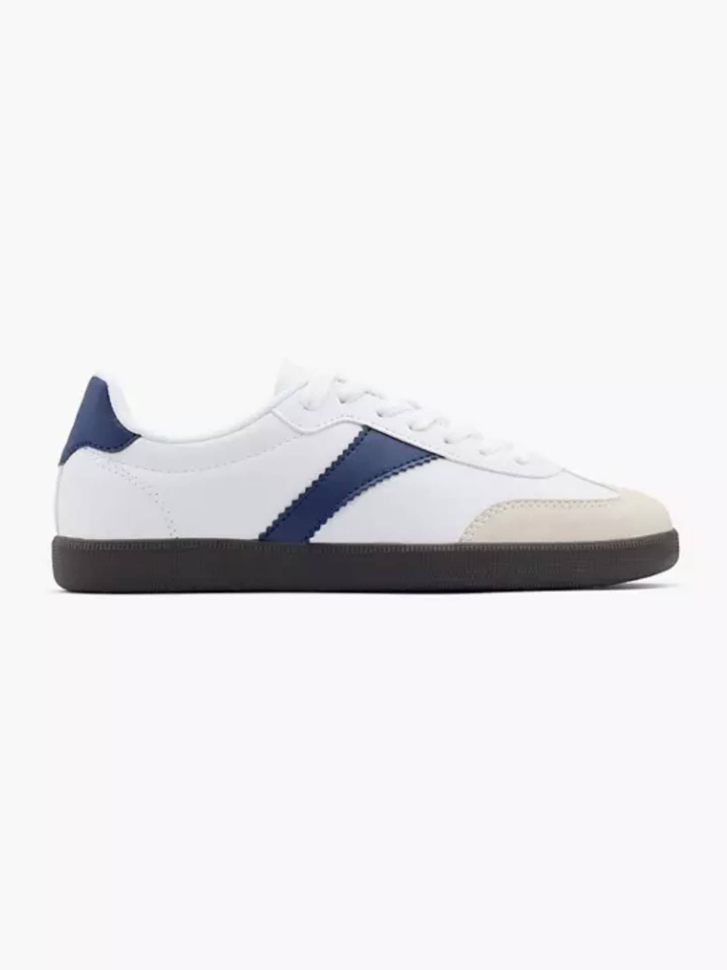 Retro-Sneaker in Weiß-Blau-Schwarz von Deichmann