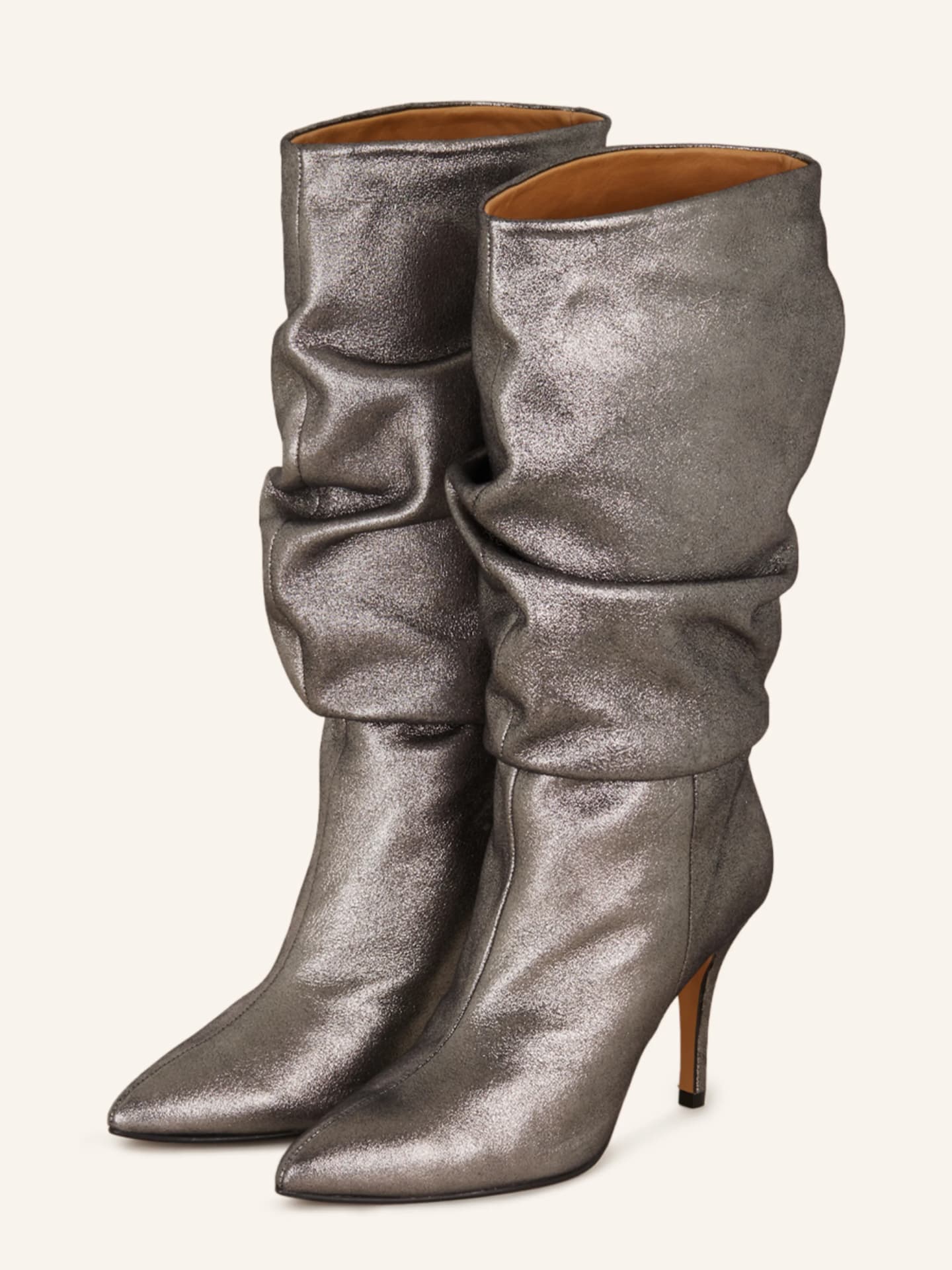 Metallischer Slouchy Stiefel
