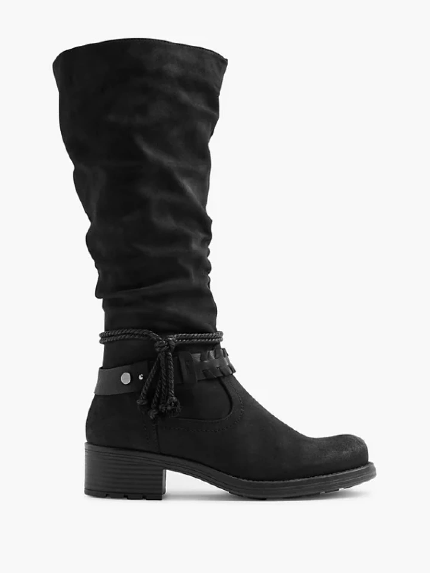 Schwarze Biker Boots von Deichmann