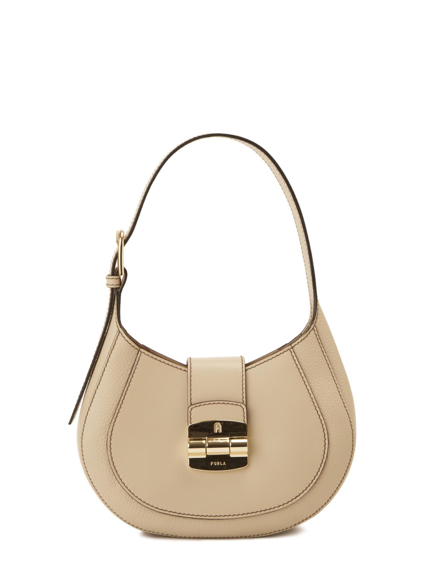 Beigefarbene Handtasche von Furla