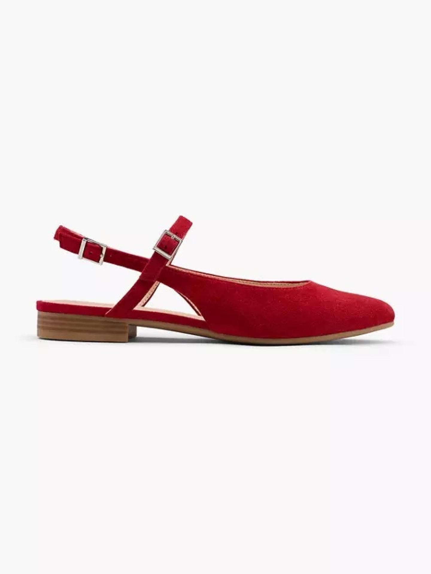 Rote Slingback-Ballerinas