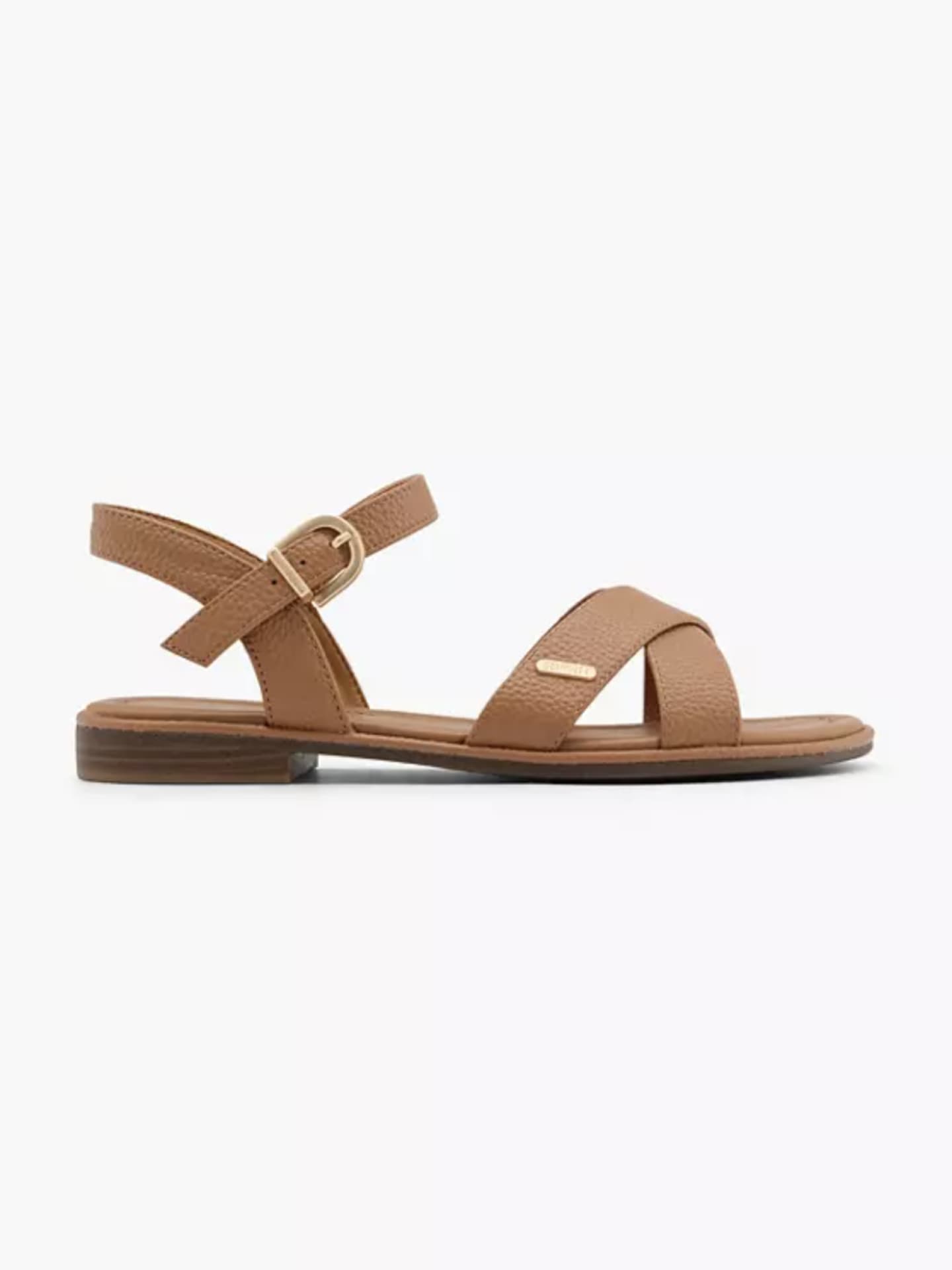 Braune Sandale von Deichmann