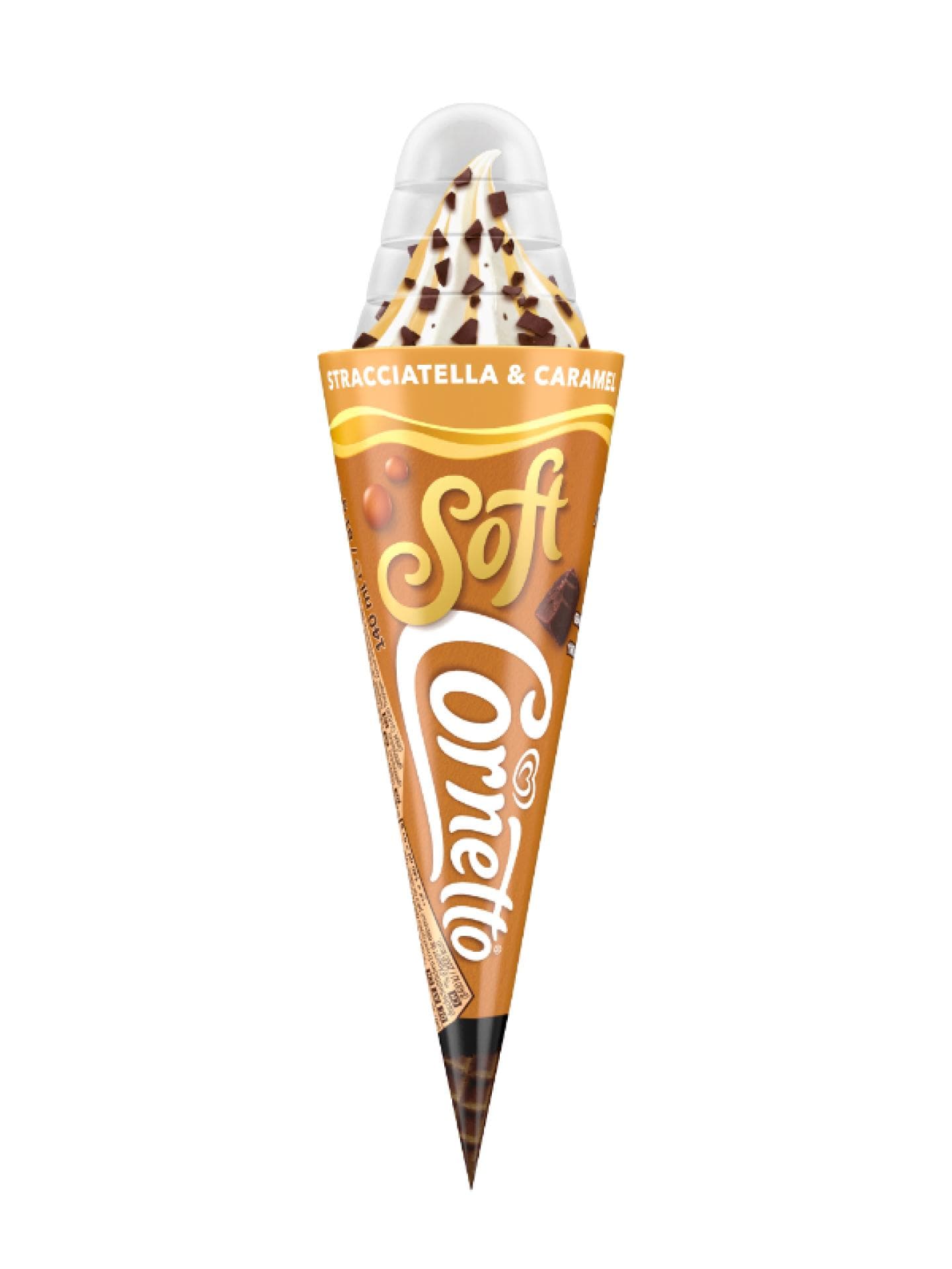 Cornetto Soft Straciatella & Caramel