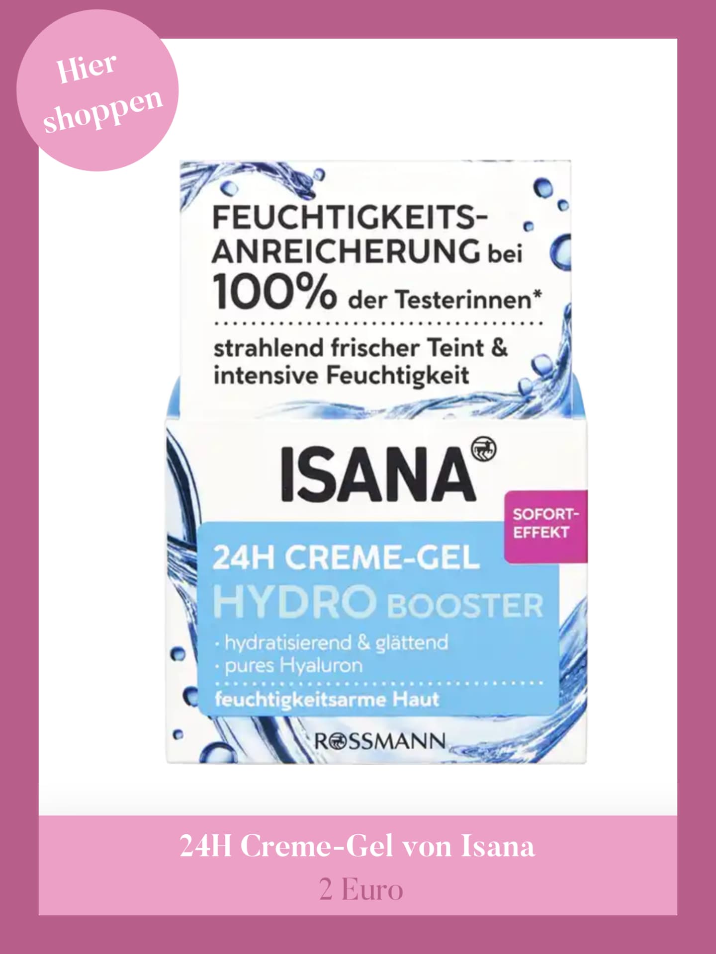Hydro Gel-Creme von Isana