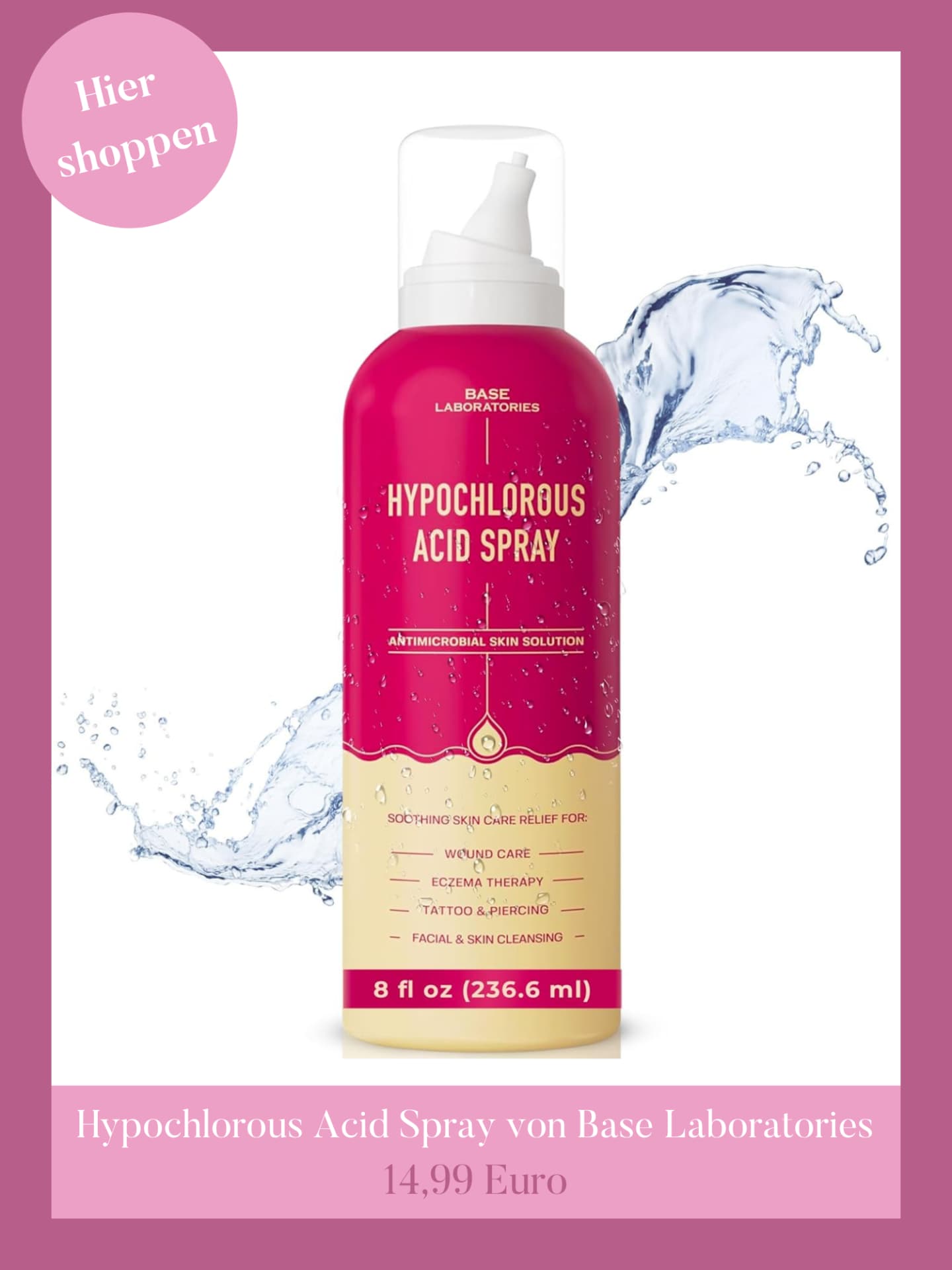 Hypochlorous Acid Spray von Base Laboratories