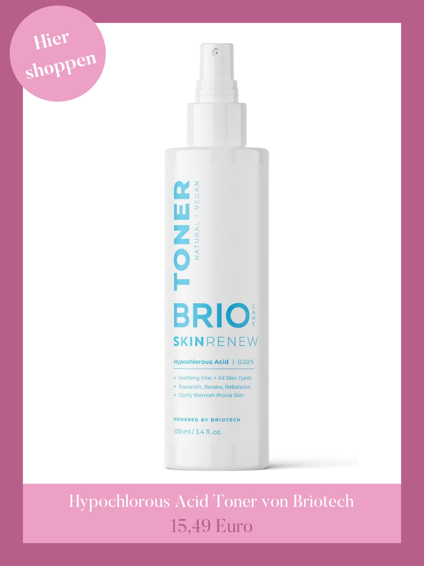 Hypochlorous Acid Spray von Briotech