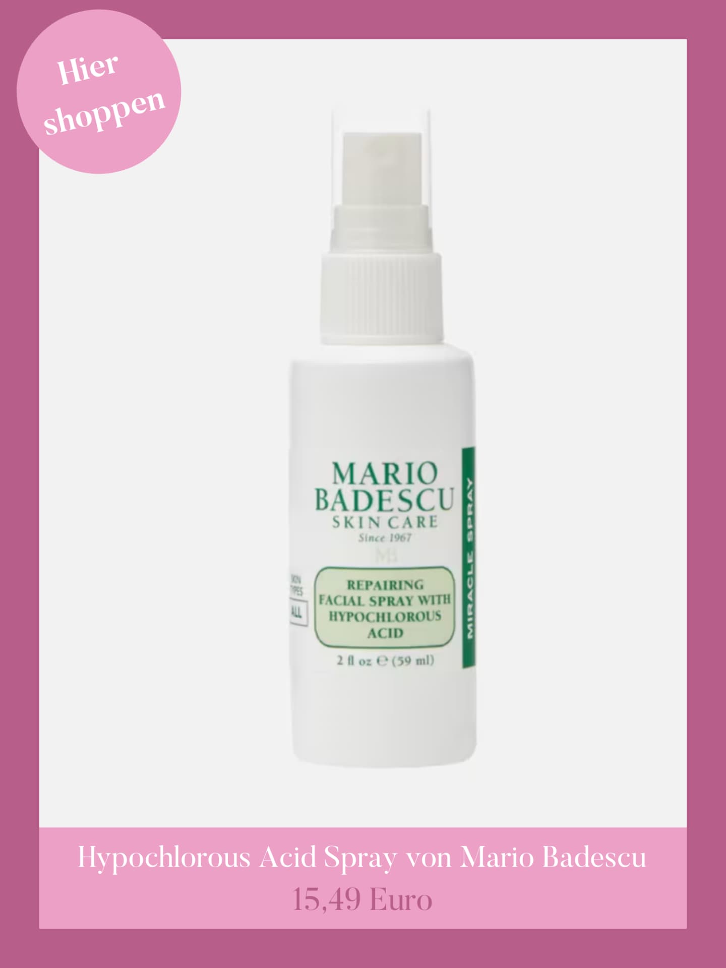 Hypochlorous Acid Spray von Mario Badescu