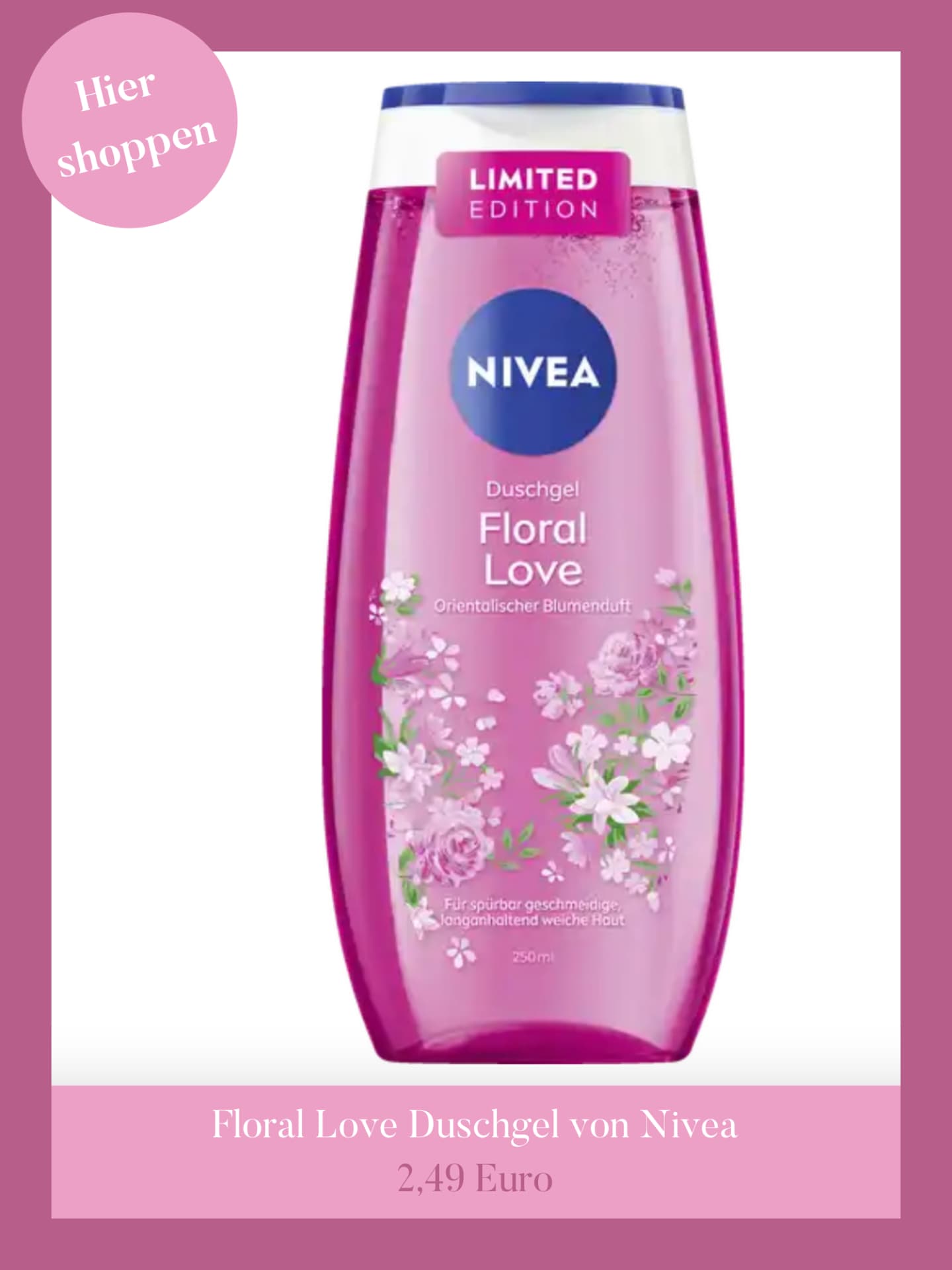 Nivea Duschgel Floral Love