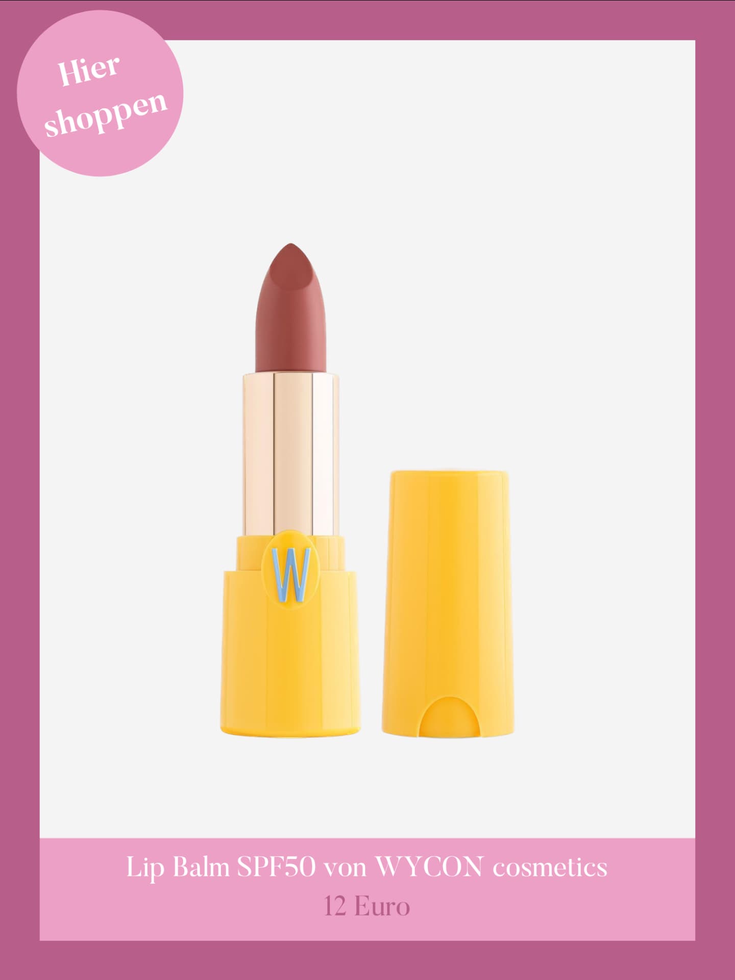 Lip Balm SPF50 von WYCON cosmetics.