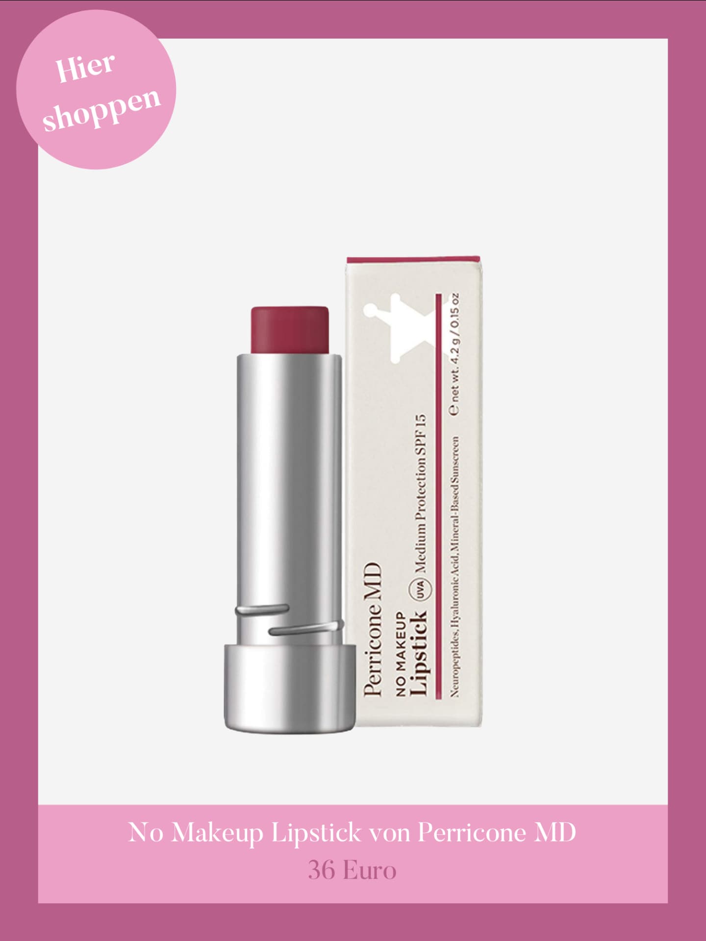 No Makeup Lipstick von Perricone MD.