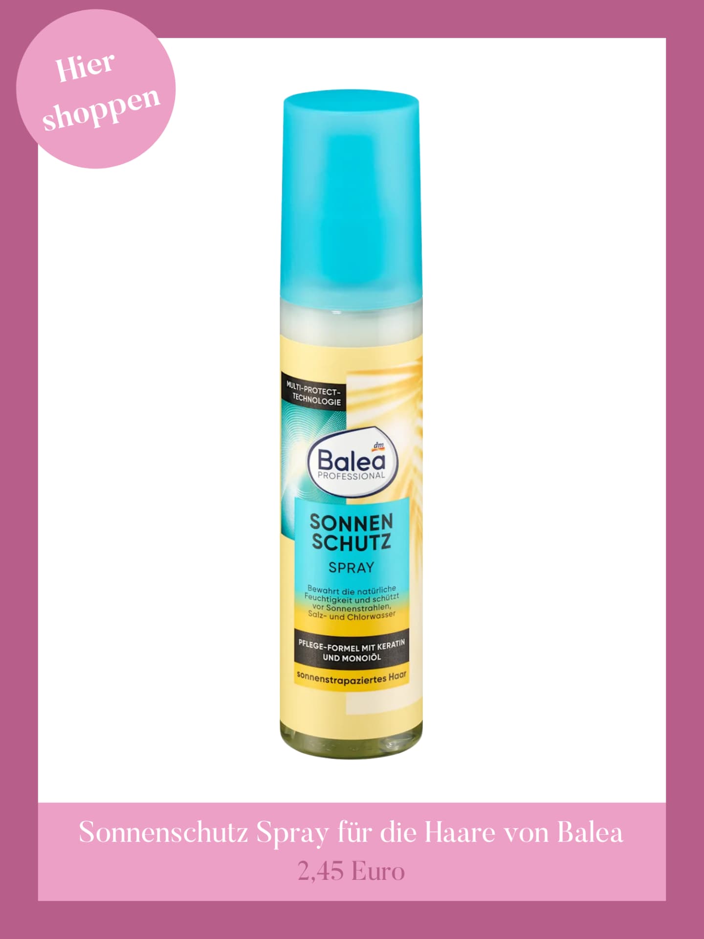 Balea Sonnenschutzspray für die Haare