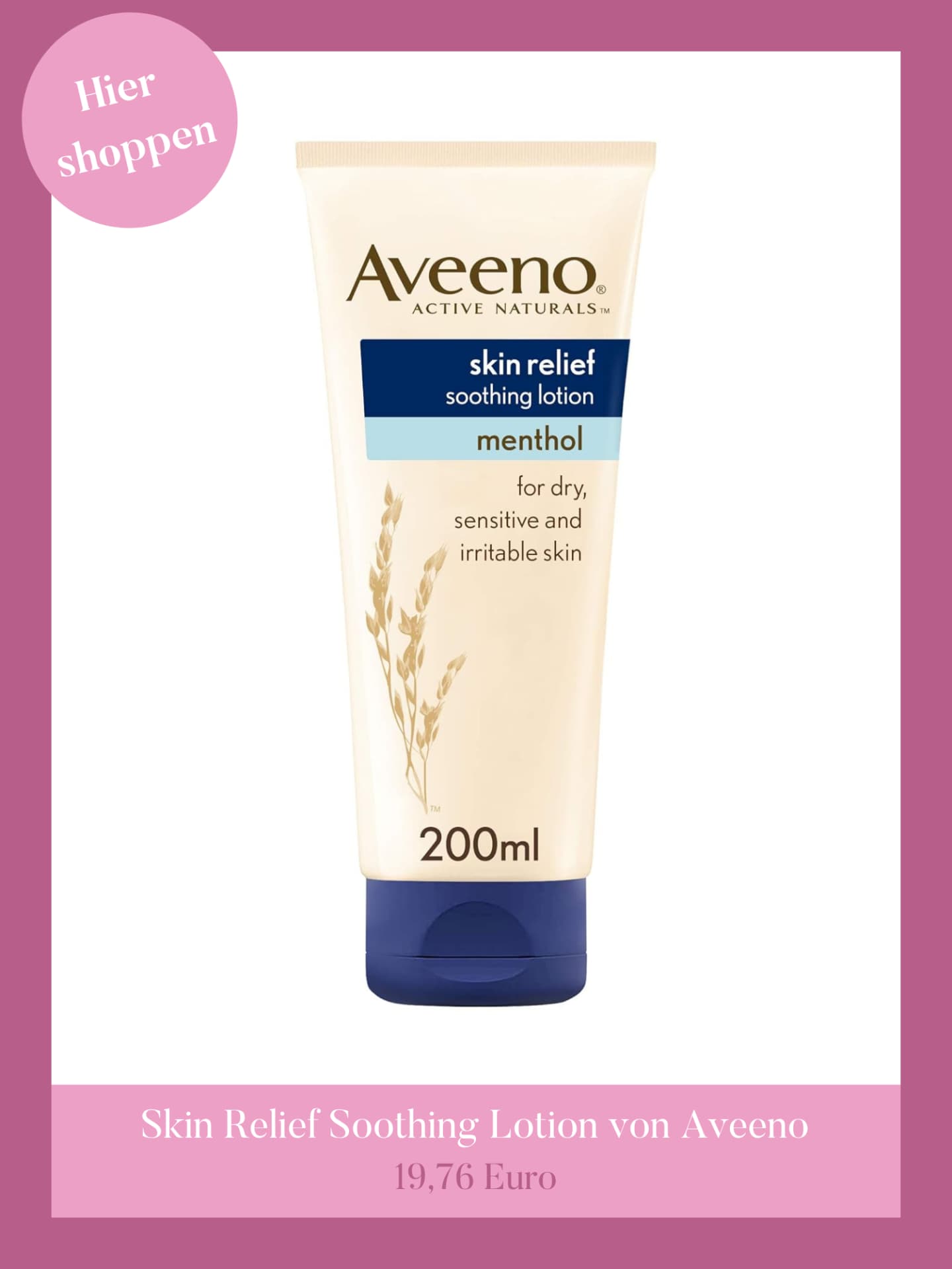 Menthol Bodylotion von Aveeno