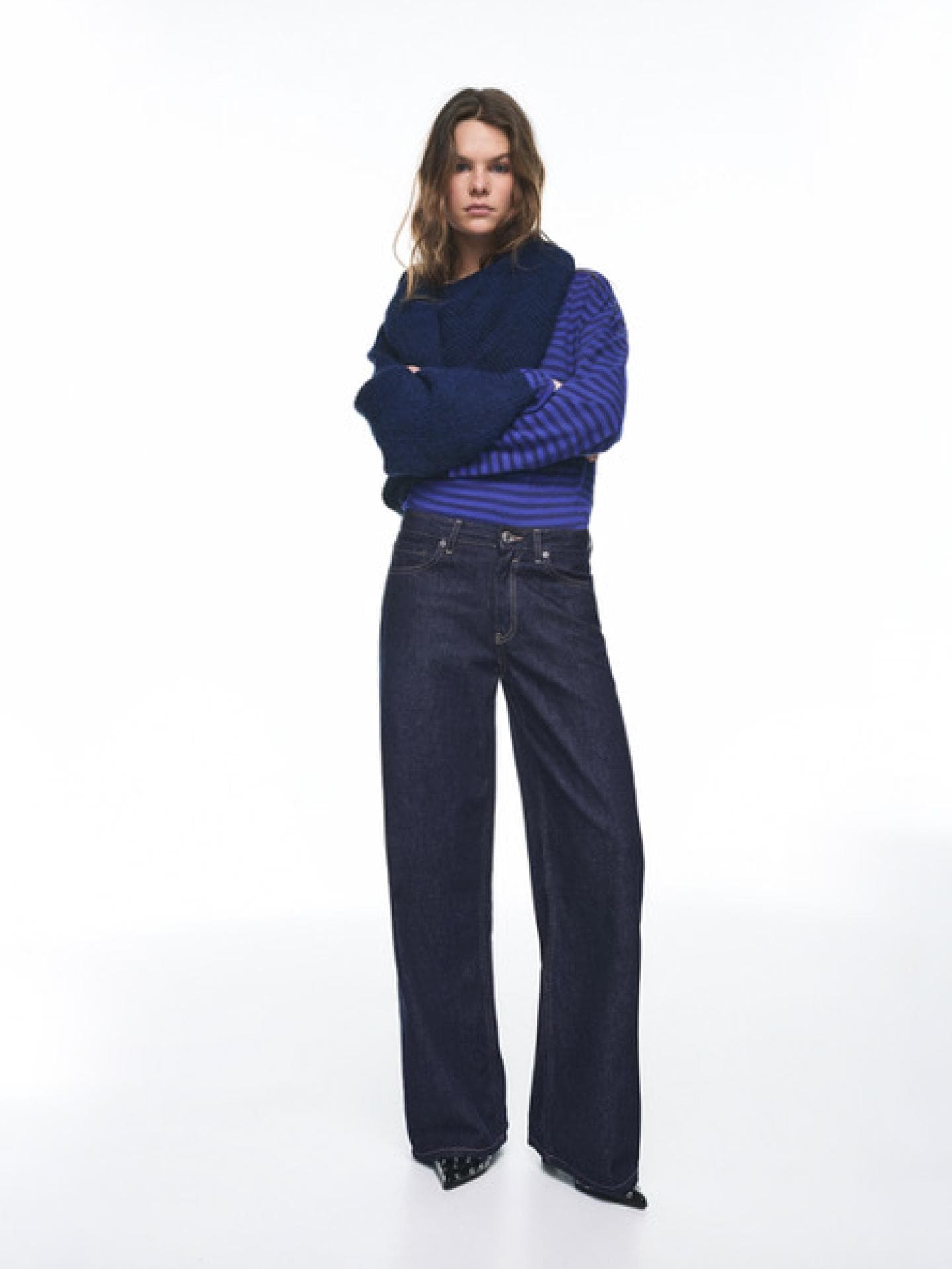 Baggy Jeans in dunkler Waschung