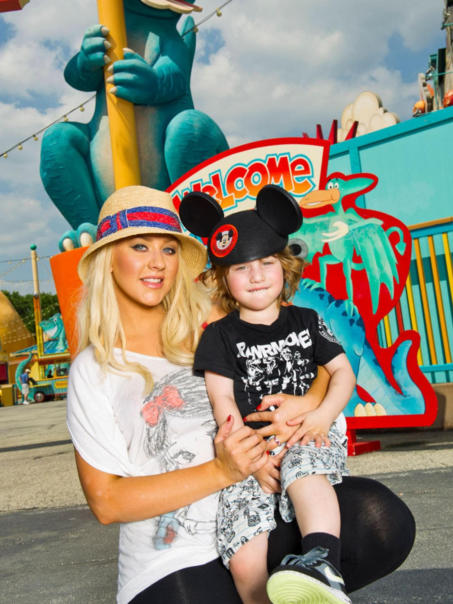 Christina Aguilera und Söhnchen Christina Aguilera und Söhnchen