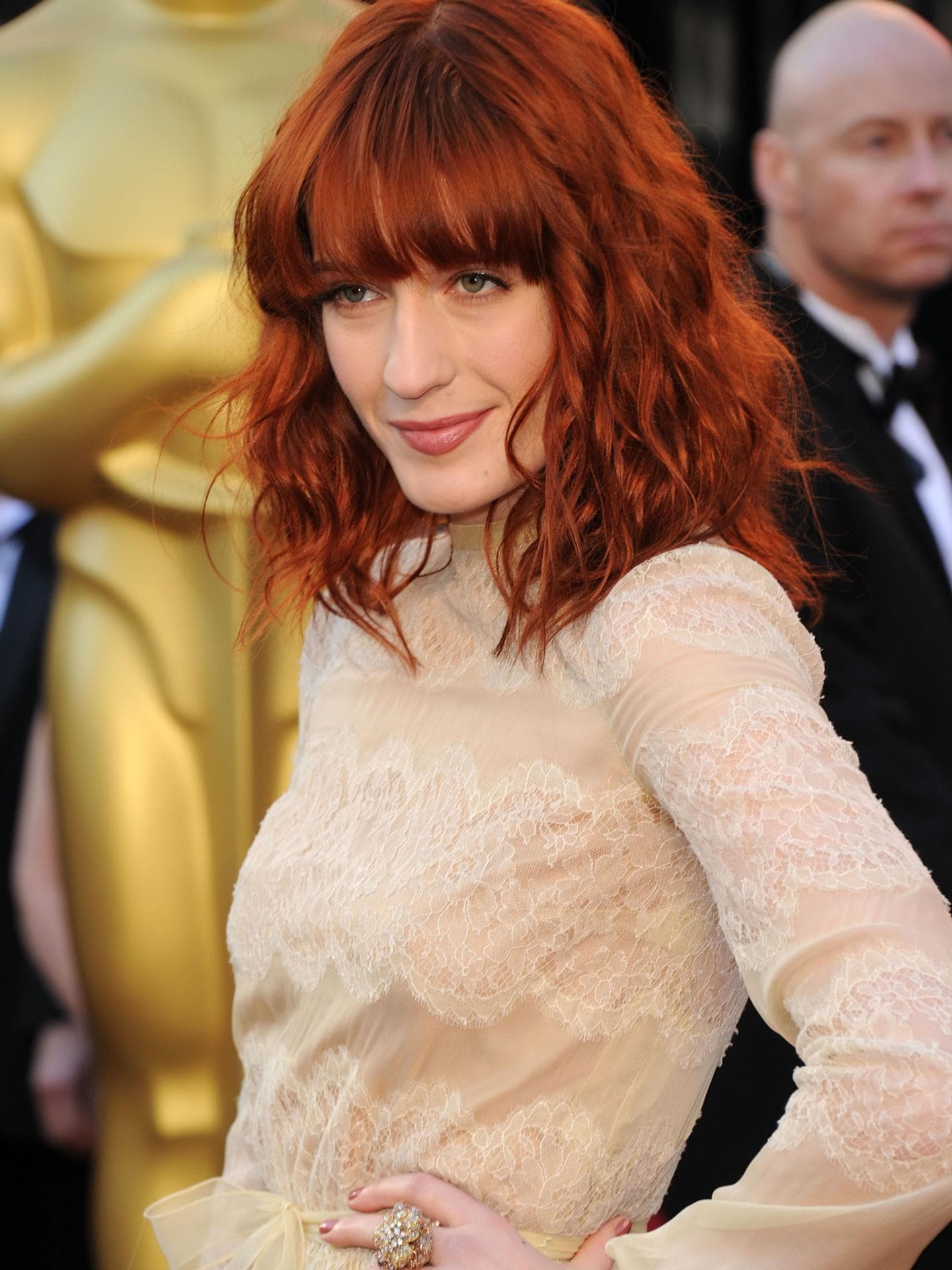 Florence Welch mit roten Haaren