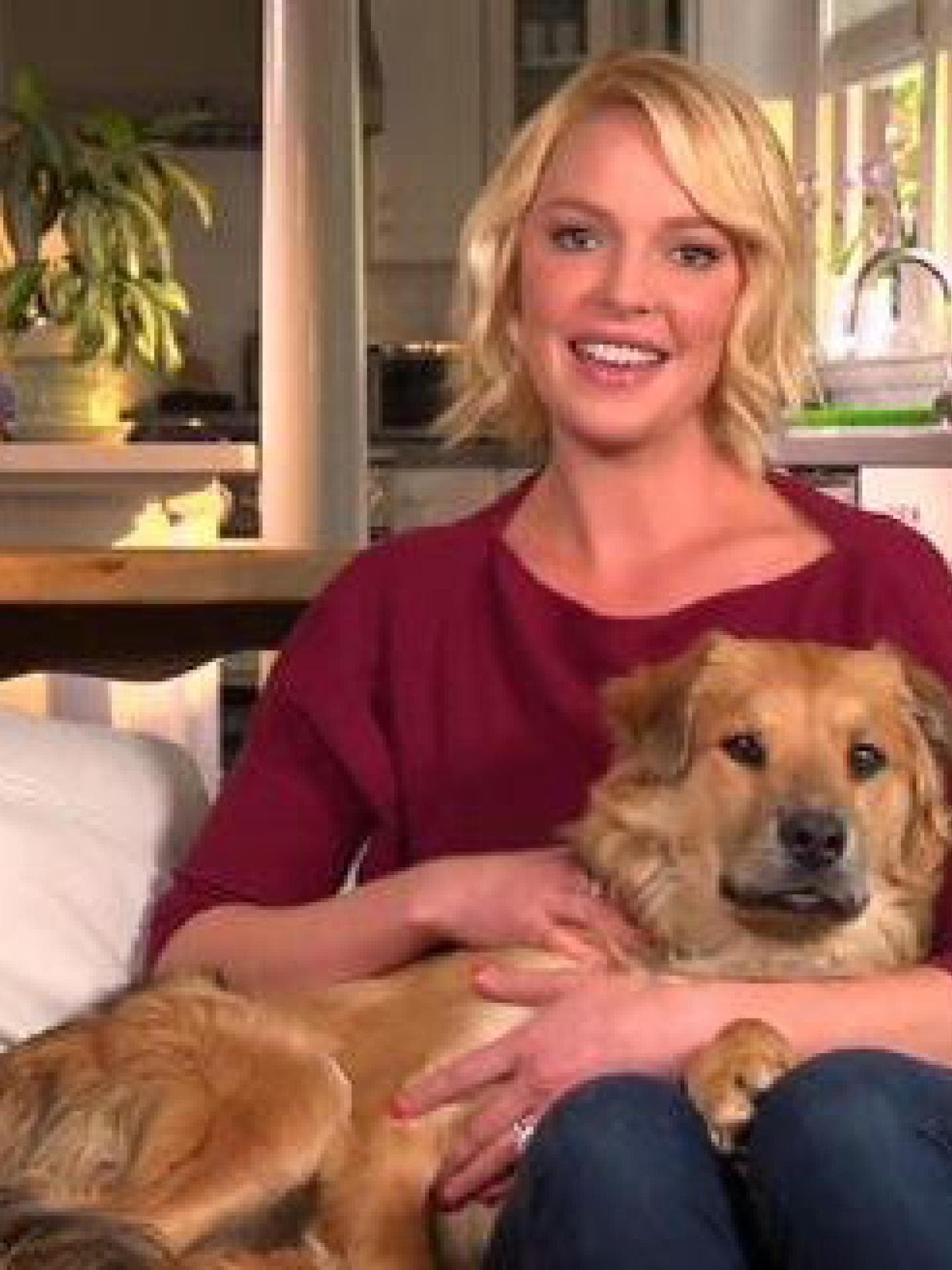 Kathrine Heigl mit Hund