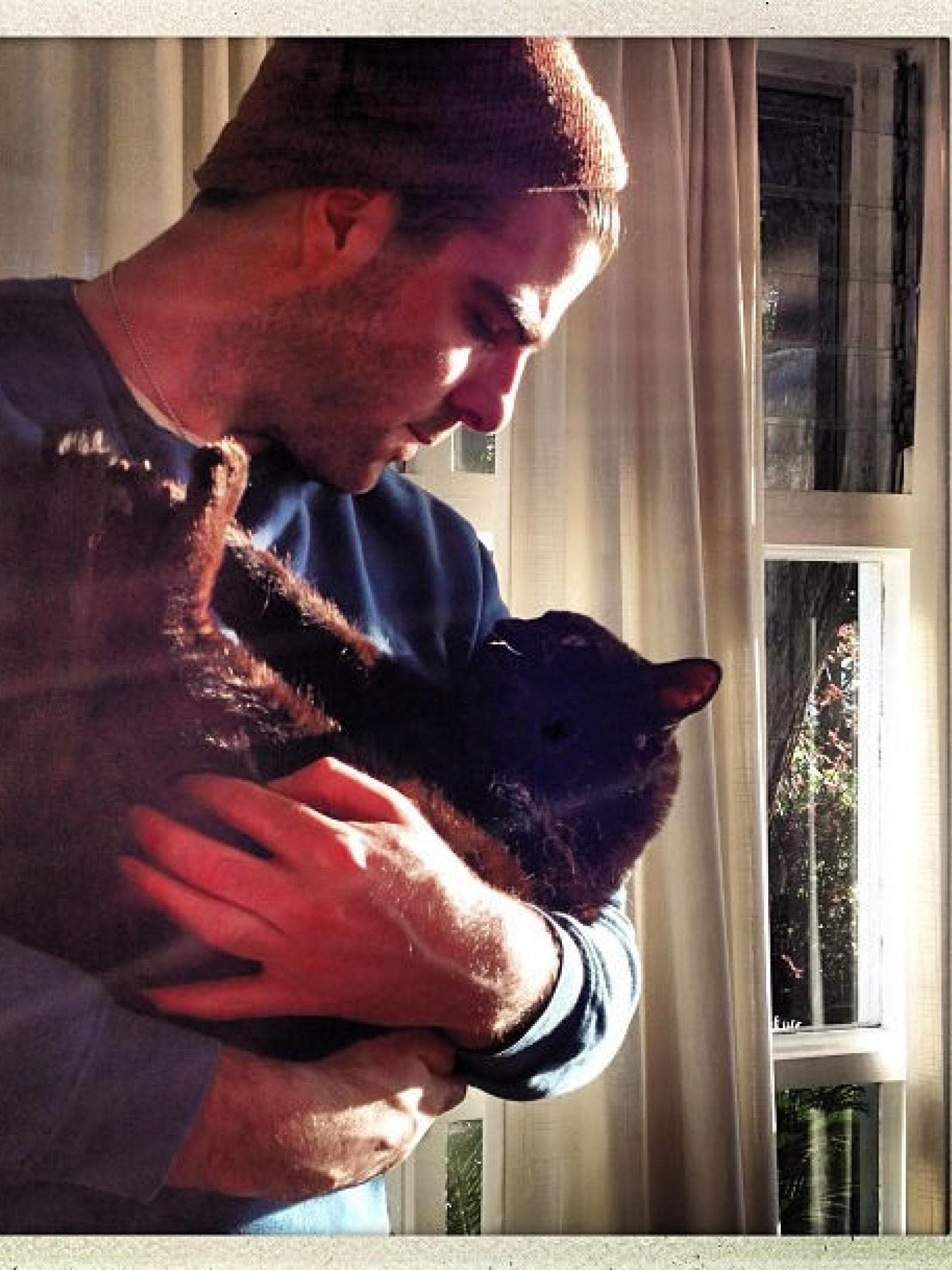 Zachary Quinto und Katze