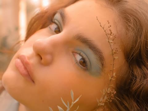 Frau mit Make-up