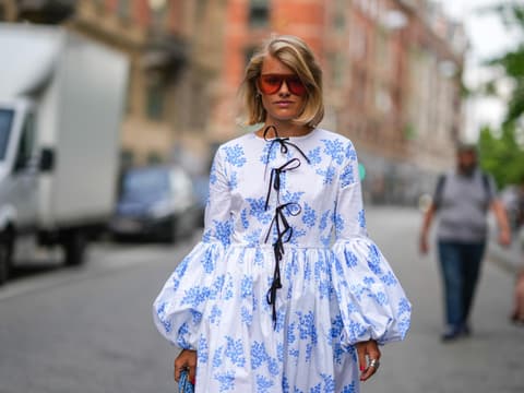 Streetstyle: Maxikleid mit Blumenprint