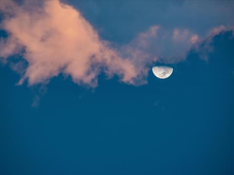 Mond am Himmel