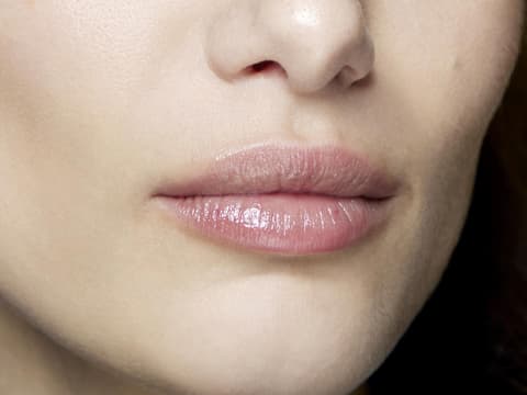 Glänzende Lippen