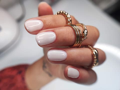 Kurze Shellac Nägel