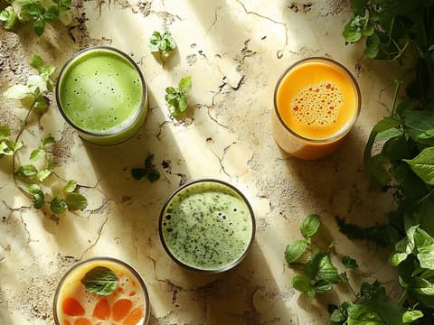 Welcher Saft eine Anti-Aging-Wirkung besitzt, verrät eine Dermatologin. Verschiedene gesunde Säfte