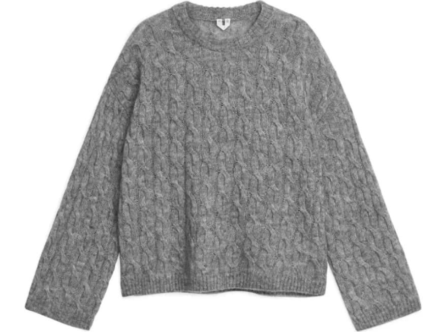 Grauer Pullover von Arket