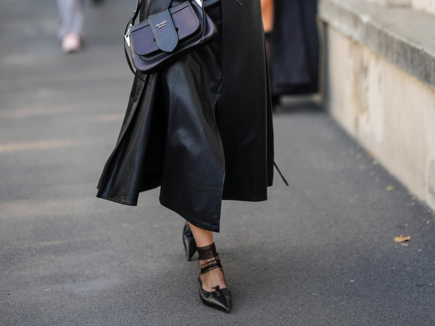 Streetstyle mit spitzen Ballerinas
