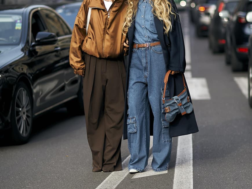 Streetstyle: Schuhe und weite Jeans