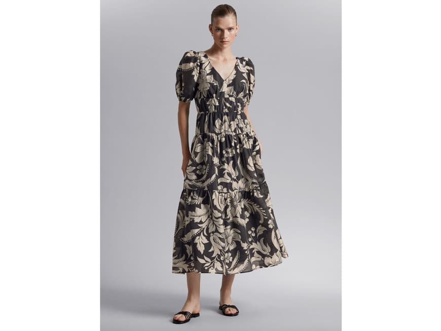 Langes Kleid in A-Linie