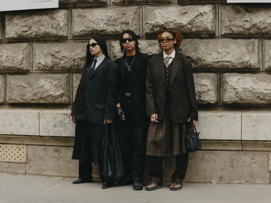 Streetstyle Fashion Week drei stylische Personen