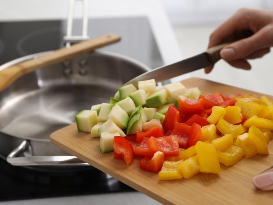 Zucchini und Paprika