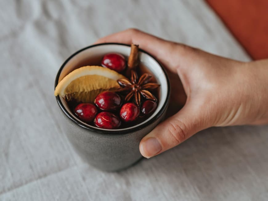 Glühwein in einer Tasse