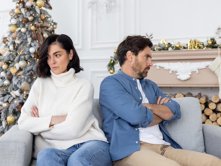 Paare und Familien Streiten sich an Weihnachten – das ist keine Seltenheit