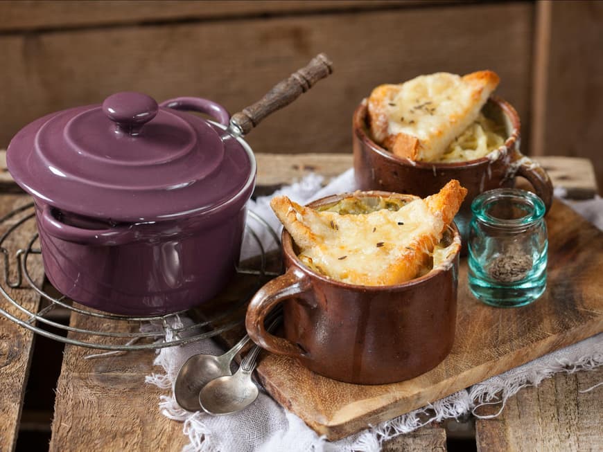 Französische Ziebelsuppe