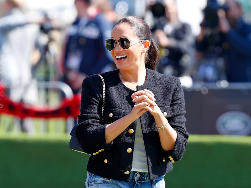 Blazer aus Bouclé lösen klassische Modelle im Frühling ab Meghan Markle trägt Bouclé Blazer