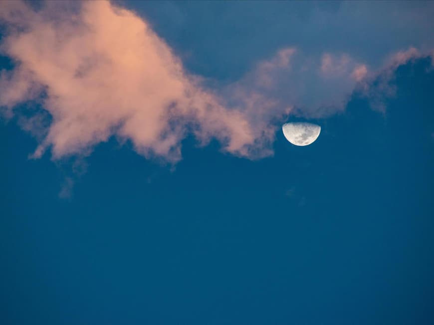 Mond am Himmel