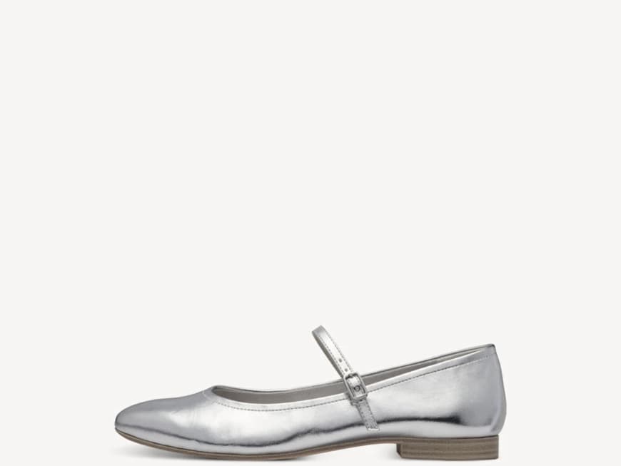 Silberne Ballerinas von Tamaris