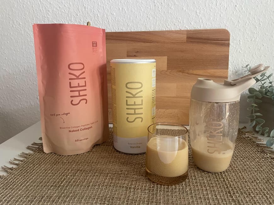 Kollagen und Proteinpulver von Sheko.