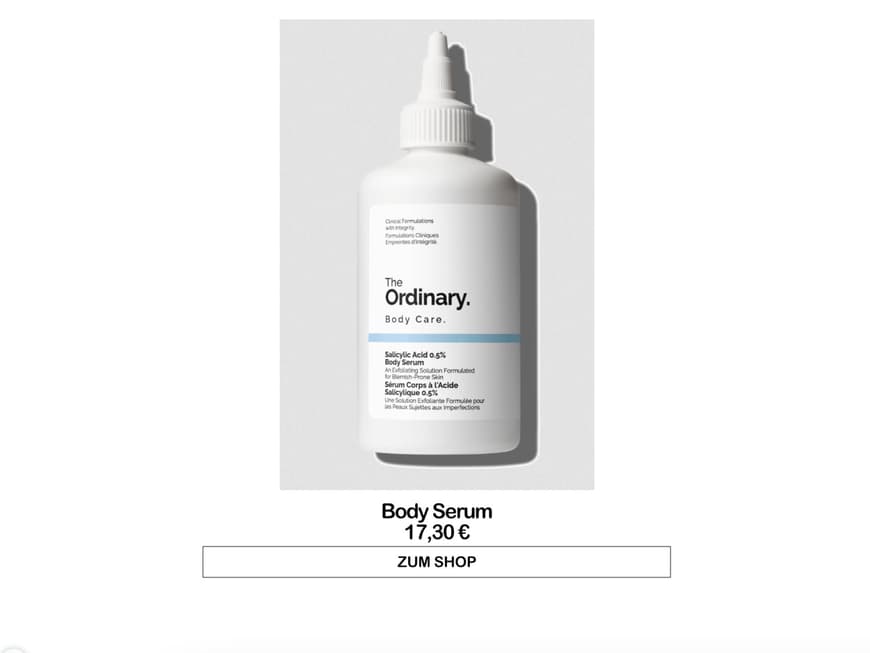 Body Serum von The Ordinary