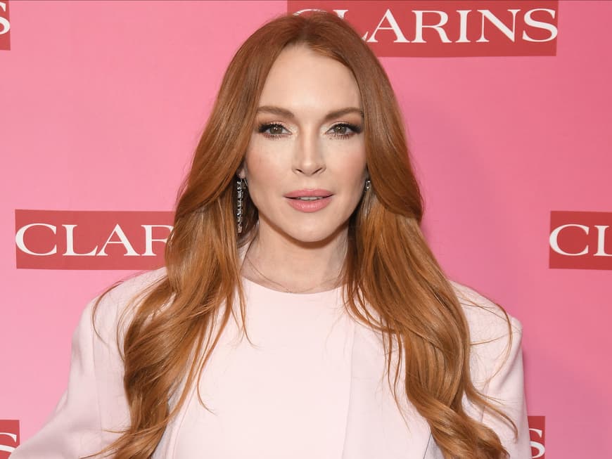 Lindsay Lohan mit rötlichen Haaren
