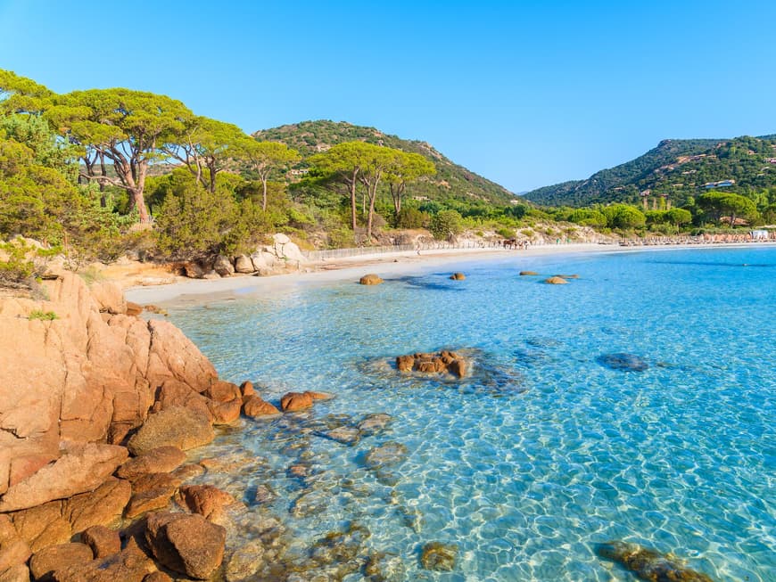Der Strand von Palombaggia auf Korsika.